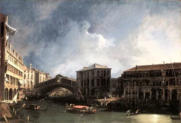 Het Canal Grande bij de Ponte di Rialto